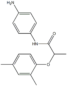 N-(4-aminophenyl)-2-(2,4-dimethylphenoxy)propanamide Struktur