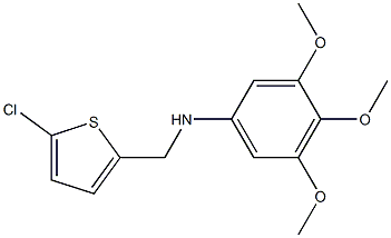 N-[(5-chlorothiophen-2-yl)methyl]-3,4,5-trimethoxyaniline Struktur