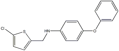 N-[(5-chlorothiophen-2-yl)methyl]-4-phenoxyaniline Struktur