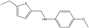 N-[(5-ethylthiophen-2-yl)methyl]-4-methoxyaniline Struktur