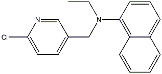 N-[(6-chloropyridin-3-yl)methyl]-N-ethylnaphthalen-1-amine Struktur