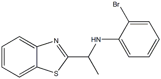 N-[1-(1,3-benzothiazol-2-yl)ethyl]-2-bromoaniline Struktur