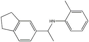 N-[1-(2,3-dihydro-1H-inden-5-yl)ethyl]-2-methylaniline Struktur