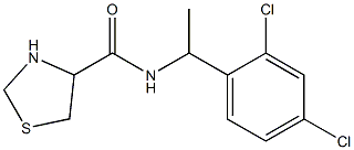 N-[1-(2,4-dichlorophenyl)ethyl]-1,3-thiazolidine-4-carboxamide Struktur