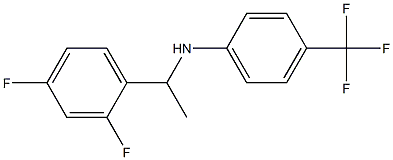 N-[1-(2,4-difluorophenyl)ethyl]-4-(trifluoromethyl)aniline Struktur