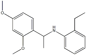 N-[1-(2,4-dimethoxyphenyl)ethyl]-2-ethylaniline Struktur