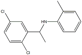 N-[1-(2,5-dichlorophenyl)ethyl]-2-methylaniline Struktur