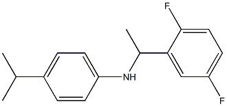 N-[1-(2,5-difluorophenyl)ethyl]-4-(propan-2-yl)aniline Struktur