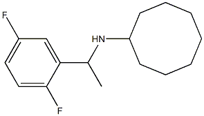 N-[1-(2,5-difluorophenyl)ethyl]cyclooctanamine Struktur