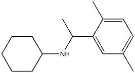 N-[1-(2,5-dimethylphenyl)ethyl]cyclohexanamine Struktur