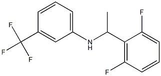 N-[1-(2,6-difluorophenyl)ethyl]-3-(trifluoromethyl)aniline Struktur