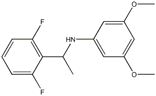 N-[1-(2,6-difluorophenyl)ethyl]-3,5-dimethoxyaniline Struktur