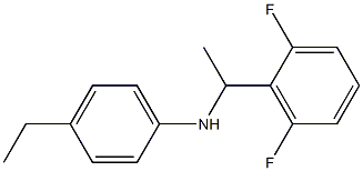 N-[1-(2,6-difluorophenyl)ethyl]-4-ethylaniline Struktur