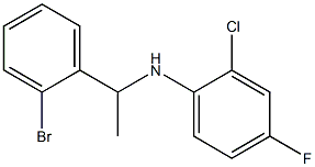 N-[1-(2-bromophenyl)ethyl]-2-chloro-4-fluoroaniline Struktur