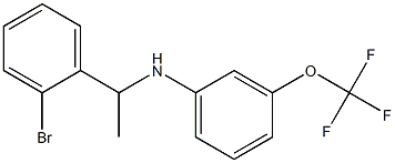 N-[1-(2-bromophenyl)ethyl]-3-(trifluoromethoxy)aniline Struktur