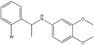 N-[1-(2-bromophenyl)ethyl]-3,4-dimethoxyaniline Struktur