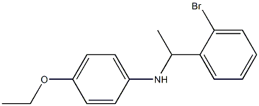 N-[1-(2-bromophenyl)ethyl]-4-ethoxyaniline Struktur