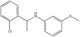 N-[1-(2-chlorophenyl)ethyl]-3-(methylsulfanyl)aniline Struktur