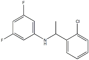 N-[1-(2-chlorophenyl)ethyl]-3,5-difluoroaniline Struktur