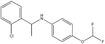 N-[1-(2-chlorophenyl)ethyl]-4-(difluoromethoxy)aniline Struktur