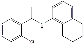 N-[1-(2-chlorophenyl)ethyl]-5,6,7,8-tetrahydronaphthalen-1-amine Struktur