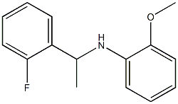 N-[1-(2-fluorophenyl)ethyl]-2-methoxyaniline Struktur