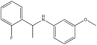 N-[1-(2-fluorophenyl)ethyl]-3-methoxyaniline Struktur