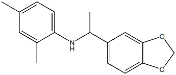 N-[1-(2H-1,3-benzodioxol-5-yl)ethyl]-2,4-dimethylaniline Struktur