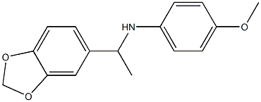 N-[1-(2H-1,3-benzodioxol-5-yl)ethyl]-4-methoxyaniline Struktur