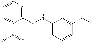 N-[1-(2-nitrophenyl)ethyl]-3-(propan-2-yl)aniline Struktur