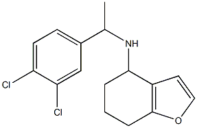 N-[1-(3,4-dichlorophenyl)ethyl]-4,5,6,7-tetrahydro-1-benzofuran-4-amine Struktur