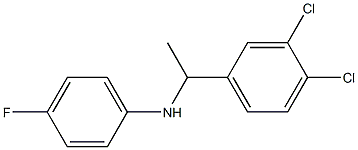 N-[1-(3,4-dichlorophenyl)ethyl]-4-fluoroaniline Struktur