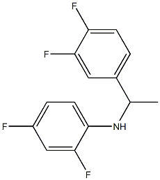 N-[1-(3,4-difluorophenyl)ethyl]-2,4-difluoroaniline Struktur