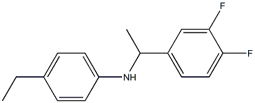 N-[1-(3,4-difluorophenyl)ethyl]-4-ethylaniline Struktur