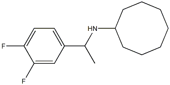 N-[1-(3,4-difluorophenyl)ethyl]cyclooctanamine Struktur