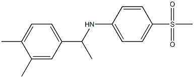 N-[1-(3,4-dimethylphenyl)ethyl]-4-methanesulfonylaniline Struktur