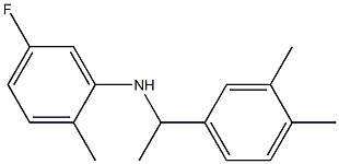 N-[1-(3,4-dimethylphenyl)ethyl]-5-fluoro-2-methylaniline Struktur