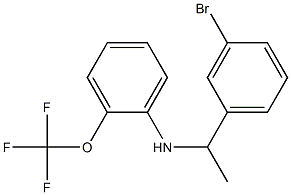 N-[1-(3-bromophenyl)ethyl]-2-(trifluoromethoxy)aniline Struktur