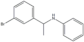 N-[1-(3-bromophenyl)ethyl]aniline Struktur