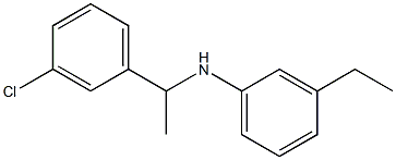 N-[1-(3-chlorophenyl)ethyl]-3-ethylaniline Struktur