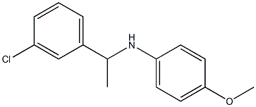 N-[1-(3-chlorophenyl)ethyl]-4-methoxyaniline Struktur