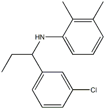 N-[1-(3-chlorophenyl)propyl]-2,3-dimethylaniline Struktur