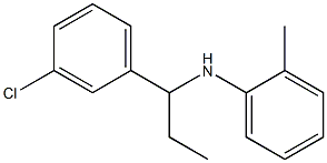 N-[1-(3-chlorophenyl)propyl]-2-methylaniline Struktur