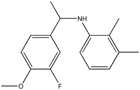 N-[1-(3-fluoro-4-methoxyphenyl)ethyl]-2,3-dimethylaniline Struktur