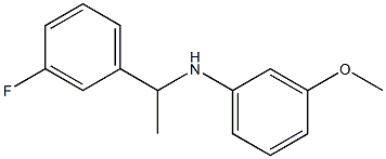 N-[1-(3-fluorophenyl)ethyl]-3-methoxyaniline Struktur