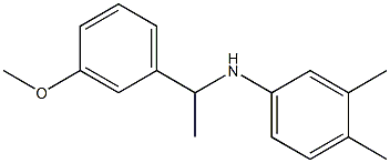 N-[1-(3-methoxyphenyl)ethyl]-3,4-dimethylaniline Struktur