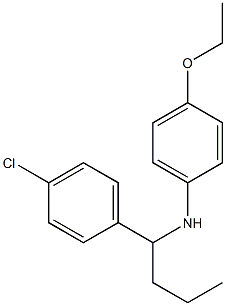 N-[1-(4-chlorophenyl)butyl]-4-ethoxyaniline Struktur