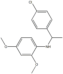 N-[1-(4-chlorophenyl)ethyl]-2,4-dimethoxyaniline Struktur