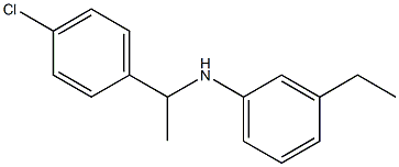 N-[1-(4-chlorophenyl)ethyl]-3-ethylaniline Struktur