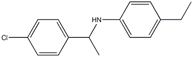 N-[1-(4-chlorophenyl)ethyl]-4-ethylaniline Struktur